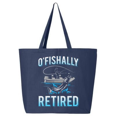 Funny Ofishally Retired For Retired Fishing 25L Jumbo Tote