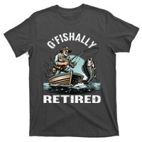 Funny Ofishally Retired For Retirement Fishing Fisher T-Shirt