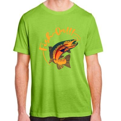 Fish On!!! Rainbow Trout Fishing Funny Gift Adult ChromaSoft Performance T-Shirt