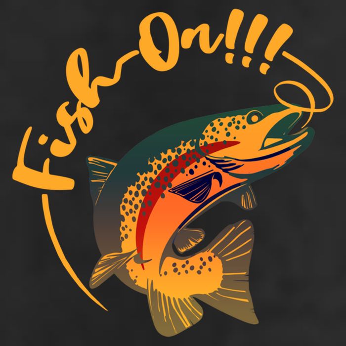 Fish On!!! Rainbow Trout Fishing Funny Gift 11oz C Handle Ceramic Mug