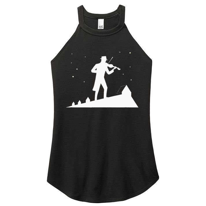 Fiddler On Roof Retro Musical Theater Broadway Theatre Women's Perfect Tri Rocker Tank