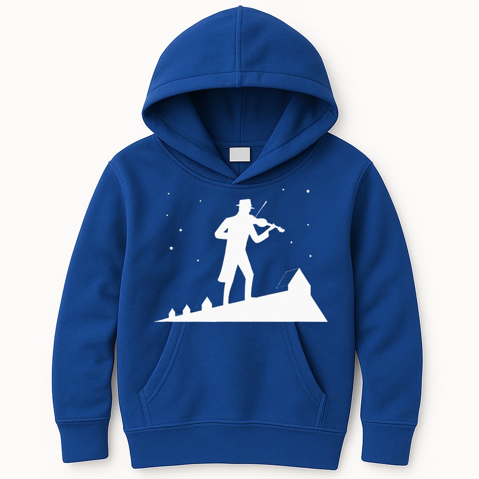Fiddler On Roof Retro Musical Theater Broadway Theatre Kids Hoodie
