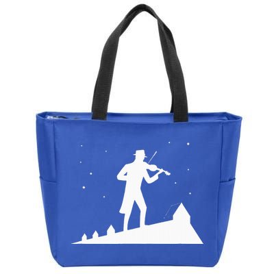 Fiddler On Roof Retro Musical Theater Broadway Theatre Zip Tote Bag