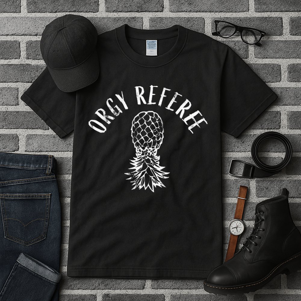 Funny Orgy Referee Upside Down Pineapple Swinger Tall T-Shirt