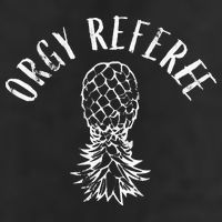Funny Orgy Referee Upside Down Pineapple Swinger Golf Towel