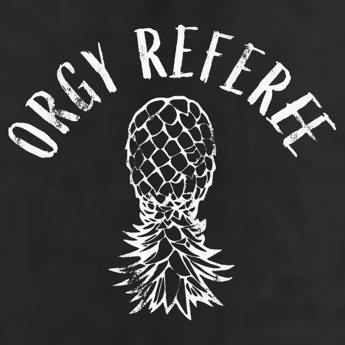 Funny Orgy Referee Upside Down Pineapple Swinger Golf Towel
