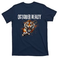 Funny October Ready For Ready Tiger Letter D Tiger October T-Shirt