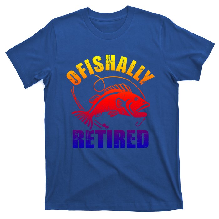 Fishing Ofishally Retired Gift T-Shirt