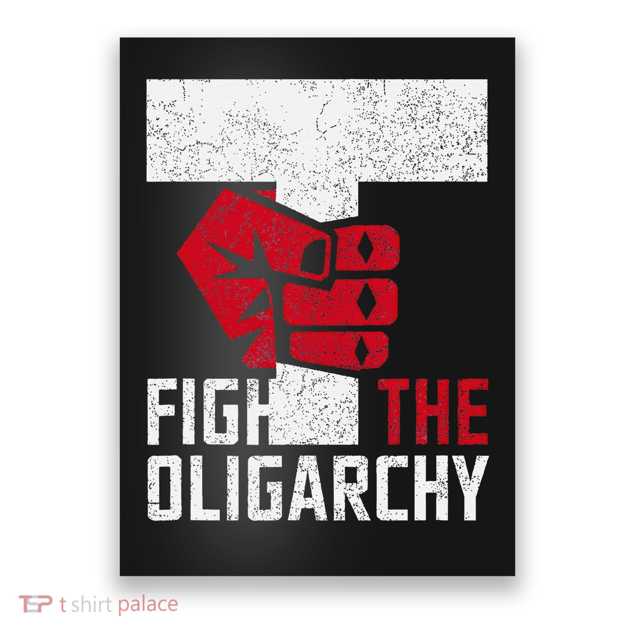 Fight Oligarchy Resist Corruption Stand For Democracy Poster