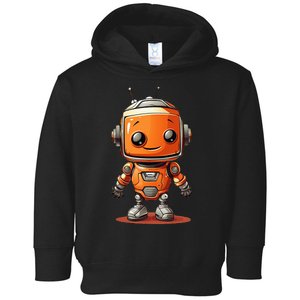 Funny Orange Robot Boy Costume Toddler Hoodie