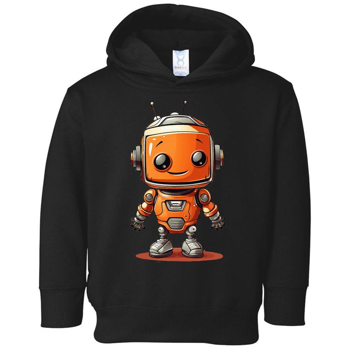 Funny Orange Robot Boy Costume Toddler Hoodie