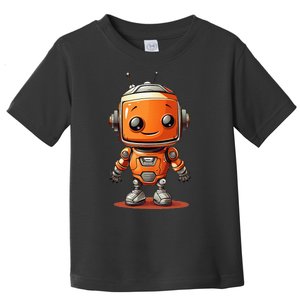 Funny Orange Robot Boy Costume Toddler T-Shirt