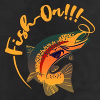 Fish On!!! Rainbow Trout Fishing Funny Gift Cool Comfort Performance Bucket Hat