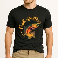 Fish On!!! Rainbow Trout Fishing Funny Gift Cooling Performance Crew T-Shirt