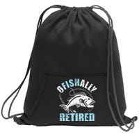 Fishing Ofishally Retired Sweatshirt Cinch Pack Bag