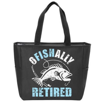 Fishing Ofishally Retired Zip Tote Bag