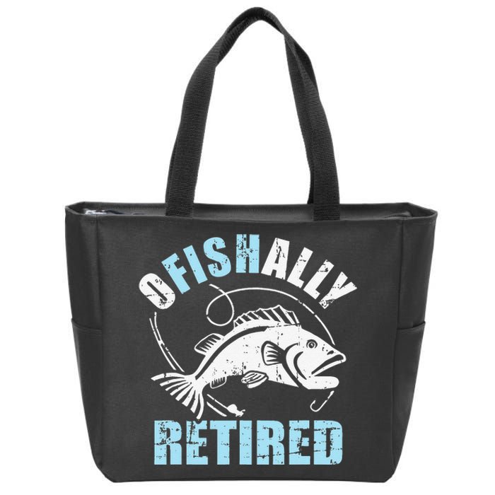 Fishing Ofishally Retired Zip Tote Bag