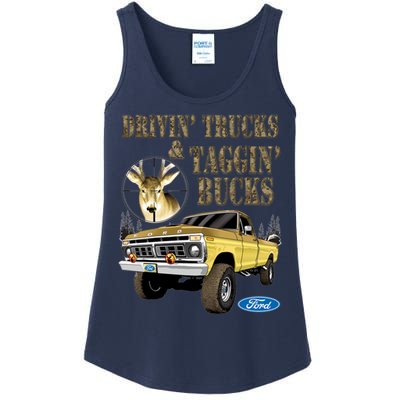 Ford Drivin Trucks & Taggin Bucks Ladies Essential Tank