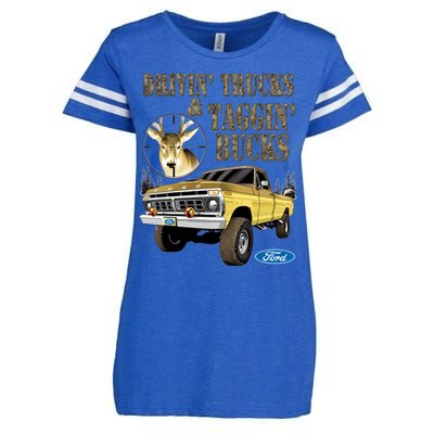 Ford Drivin Trucks & Taggin Bucks Enza Ladies Jersey Football T-Shirt