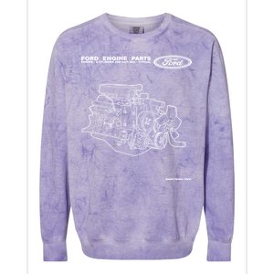 Ford Engine Parts Colorblast Crewneck Sweatshirt