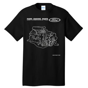 Ford Engine Parts Tall T-Shirt