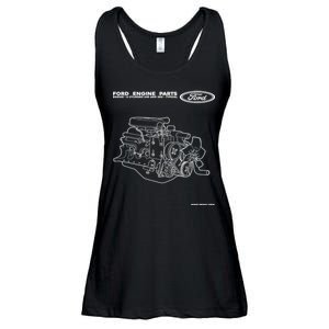 Ford Engine Parts Ladies Essential Flowy Tank