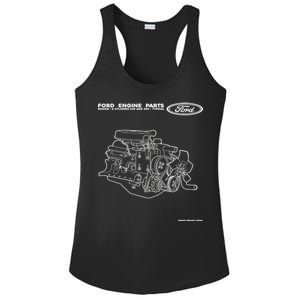 Ford Engine Parts Ladies PosiCharge Competitor Racerback Tank