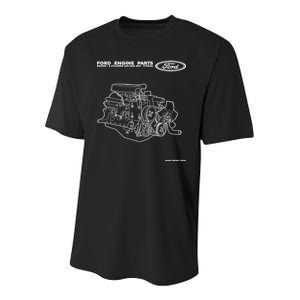 Ford Engine Parts Youth Performance Sprint T-Shirt