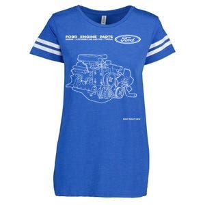 Ford Engine Parts Enza Ladies Jersey Football T-Shirt