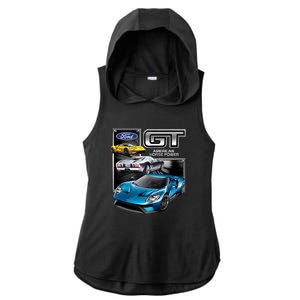 Ford GT Ladies PosiCharge Tri-Blend Wicking Draft Hoodie Tank