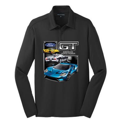 Ford GT Silk Touch Performance Long Sleeve Polo