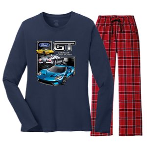 Ford GT Women's Long Sleeve Flannel Pajama Set 