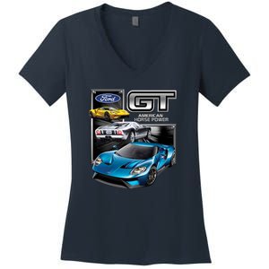 Ford GT Women's V-Neck T-Shirt