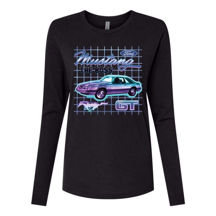 Ford Mustang GT The Boss Womens Cotton Relaxed Long Sleeve T-Shirt