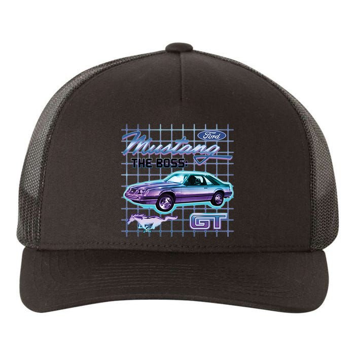 Ford Mustang GT The Boss Yupoong Adult 5-Panel Trucker Hat