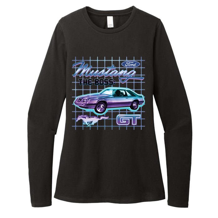 Ford Mustang GT The Boss Womens CVC Long Sleeve Shirt