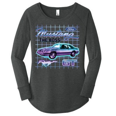 Ford Mustang GT The Boss Women's Perfect Tri Tunic Long Sleeve Shirt