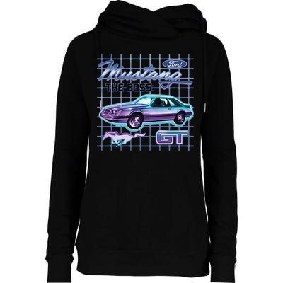 Ford Mustang GT The Boss Womens Funnel Neck Pullover Hood