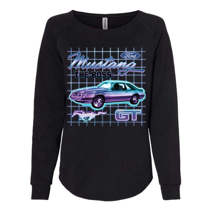 Ford Mustang GT The Boss Womens California Wash Sweatshirt