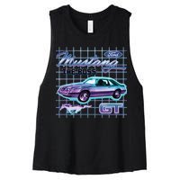 Ford Mustang GT The Boss Women's Racerback Cropped Tank