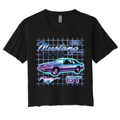 Ford Mustang GT The Boss Women's Crop Top Tee