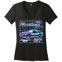 Ford Mustang GT The Boss Women's V-Neck T-Shirt