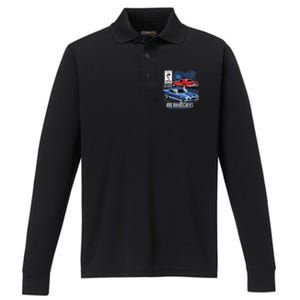 Ford Mustang Shirt Shelby GT500 Performance Long Sleeve Polo