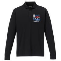 Ford Mustang Shirt Shelby GT500 Performance Long Sleeve Polo