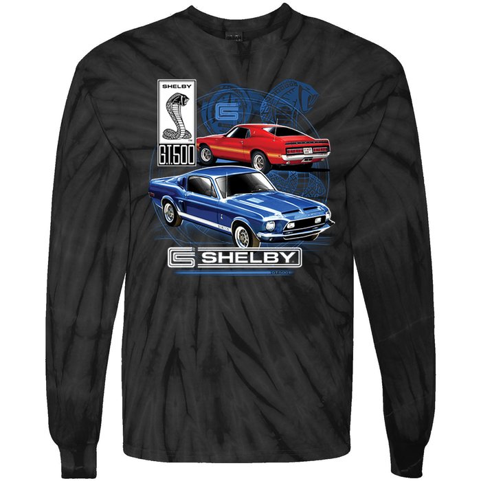 Ford Mustang Shirt Shelby GT500 Tie-Dye Long Sleeve Shirt