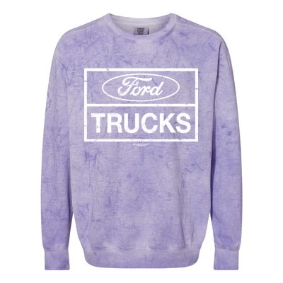 Ford Trucks Distressed Colorblast Crewneck Sweatshirt