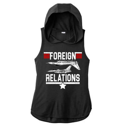 Foreign Relations Ladies PosiCharge Tri-Blend Wicking Draft Hoodie Tank