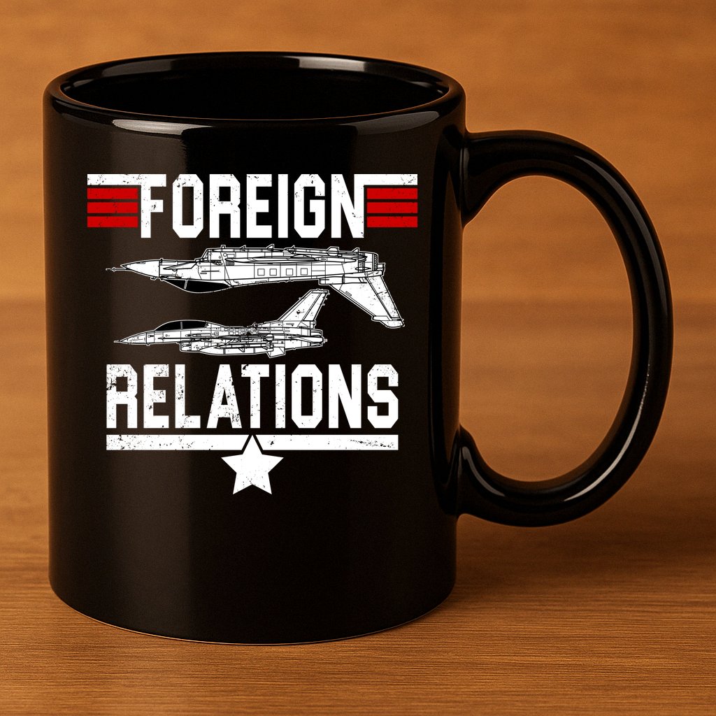 Foreign Relations 11oz C Handle Ceramic Mug