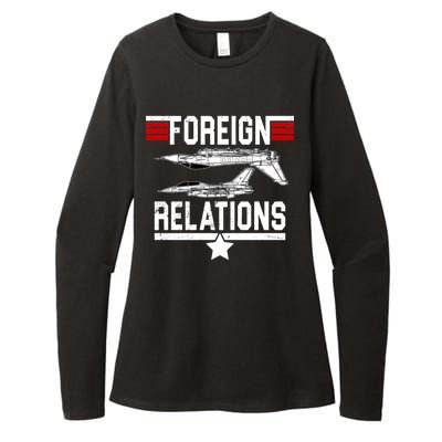 Foreign Relations Womens CVC Long Sleeve Shirt