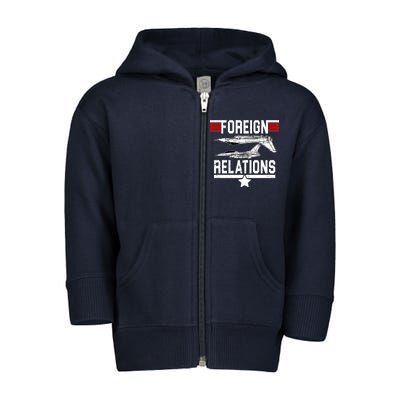 Foreign Relations Toddler Zip Fleece Hoodie